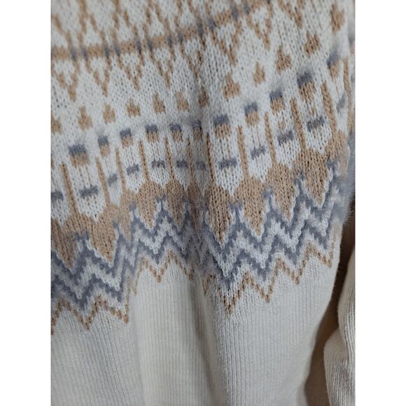 Calvin Klein Jeans Women’s Crew Neck Patterned Pullover Knitwear Sweater Size L - Picture 5 of 9